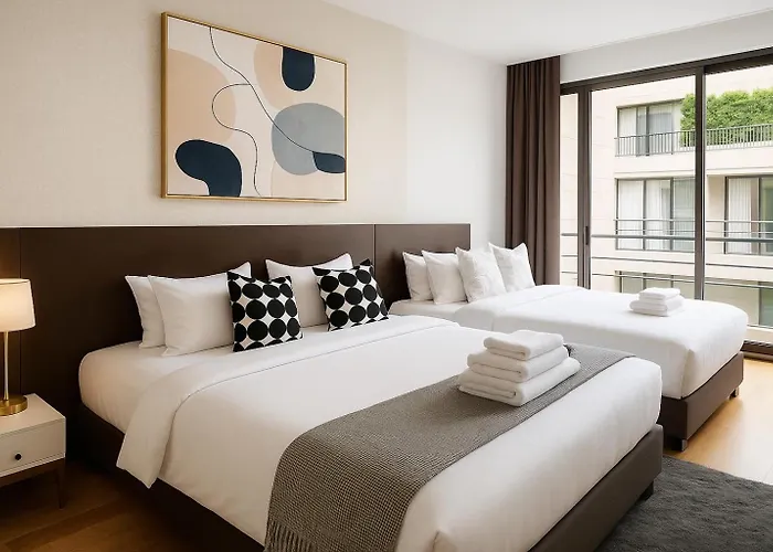 公寓 Spacious 2 King Beds, Balcony With View, Near Nana Bts 曼谷